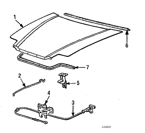 Hood & Components for 1986 Honda Prelude #0