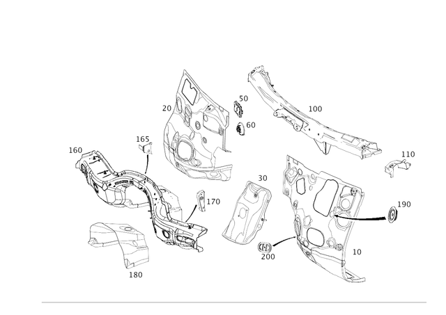 2056805225 - : Damping, Steering Column for Mercedes-Benz Image