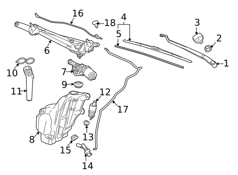 Wiper & Washer Components for 2016 Buick LaCrosse #0