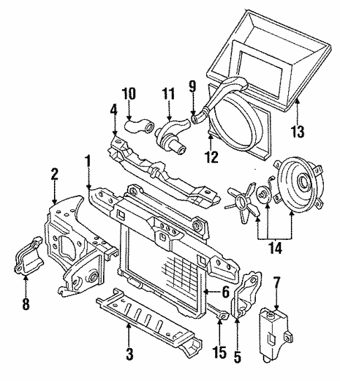 Radiator & Components for 1985 Nissan 300ZX | OEM Parts Online