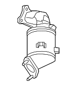 85132447 - Exhaust: Catalytic Converter for Buick: Enclave | Chevrolet: Traverse, Traverse Limited Image image