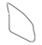 5G4867912A - Body: Weather-strip On Body for Volkswagen: Golf, Golf Alltrack, Golf R, Golf SportWagen, GTI Image