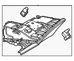 29768034001D67 - Body: Glove Box Assembly for Mercedes-Benz Image