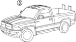 4897175AA - Body: Stripe Tape for Dodge: Ram 1500, Ram 2500, Ram 3500 Image