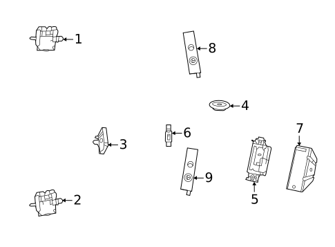 Antenna & Radio for 2025 Mercedes-Benz GLB250 #0