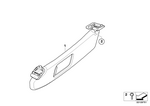 51167153230 - : Right Sun Visor for BMW Image