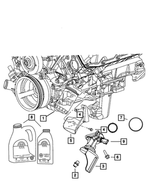 68382403AA - 6.1L Gas; Engine: Oil Filter Adapter for Mopar Image image