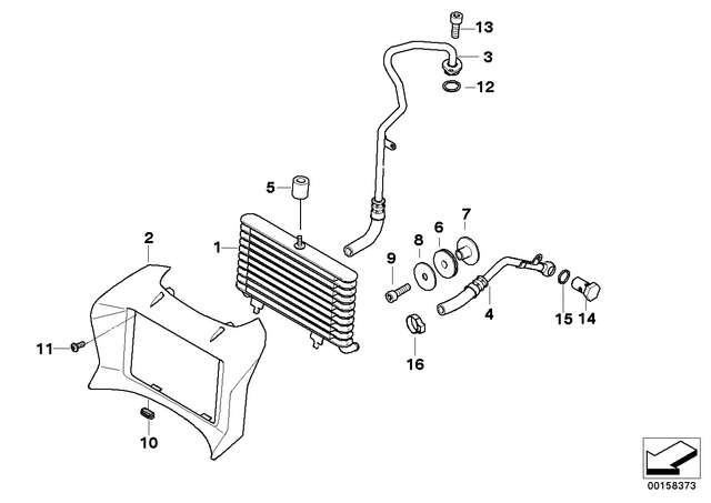 17217683630 - : Oil Cooler for BMW-Motorrad Image
