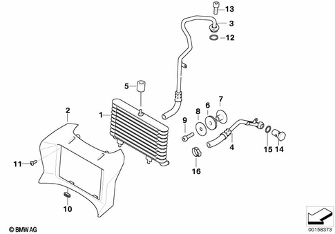 Oil Cooler for 2006 BMW-Motorrad R 1200 R #0