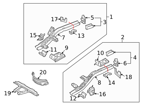 Rails & Components for 2013 Audi Q7 #0