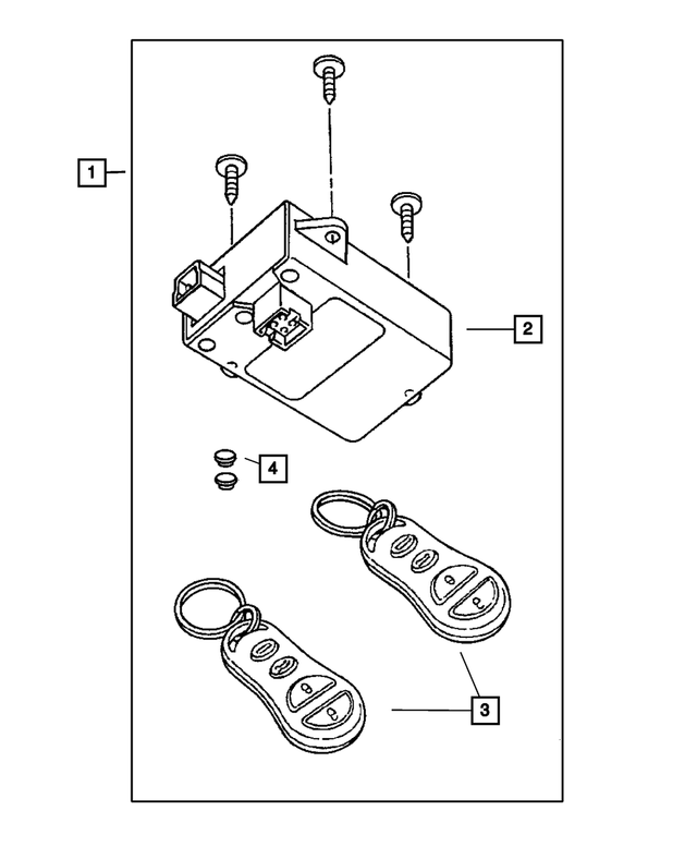 4883257 - Mopar Accessories - Component Parts: Keyless Entry Receiver Module for Mopar Image