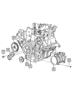 5014573AA - Cooling: A/c Compressor Pulley Hub Kit for Mopar Image