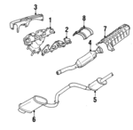 5278491AB - : Catalytic Converter for Chrysler: Cirrus, Sebring | Dodge: Stratus Image