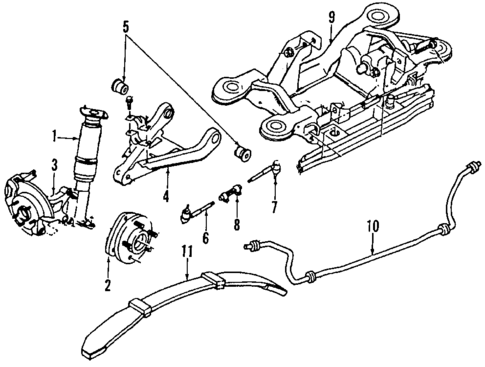 Rear Suspension for 1988 Pontiac 6000 #2
