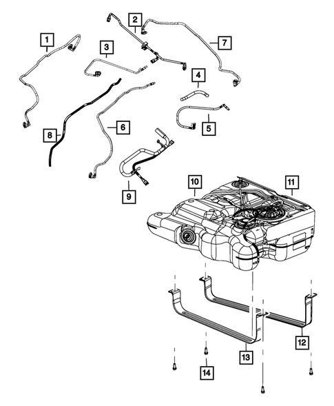 Fuel Tank for 2010 Chrysler Town & Country #0