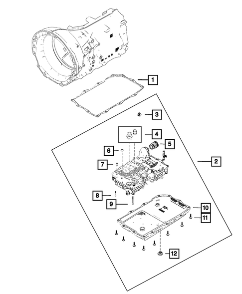 Valve Body, Accumulator, Solenoid and Parking Sprag for 2015 Ram 1500 #0