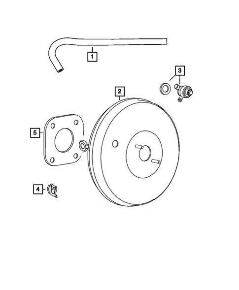 Power Brake Booster for 2012 Dodge Caliber #0