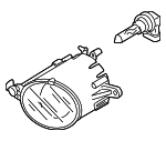 8H0941699A - Electrical: Fog Lamp for Audi: A4, A4 Quattro, S4 Image