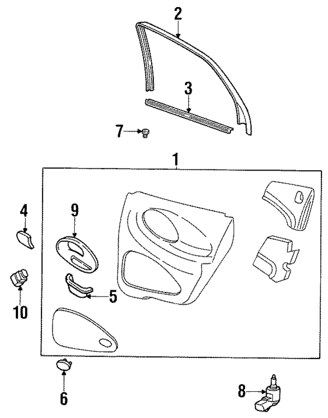 F8DZ5427406AAA - : Door Trim Panel for Ford Image