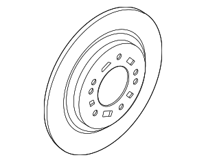 58411P2700 - : Disc Brake Rotor for Kia: Carnival, Sorento Image