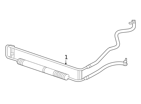 Power Steering Oil Cooler for 2010 Jaguar XF #1