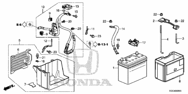 Battery (KA/KL) for 2019 Honda Civic #0
