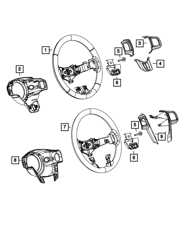 « 1VK251X9AA –  : Direction Volant pour Mopar Image »