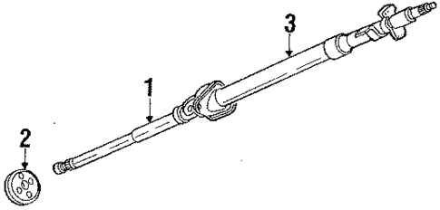 Steering Column & Wheel for 1986 Isuzu Pickup #0