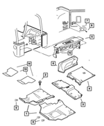 5FV49ZJ8AE - : Rear Floor Carpet for Mopar Image