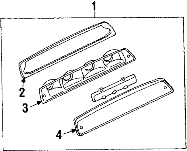 55077262AB - Electrical: Center High Mount Stop Light for Mopar Image