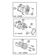 4686111AD - Electrical: Engine Starter for Mopar Image