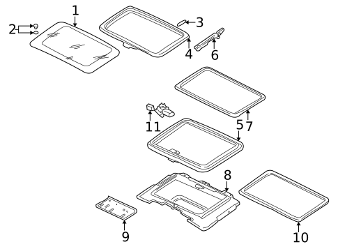 Sunroof for 2000 Volkswagen EuroVan #0