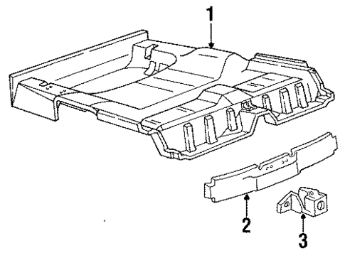 Rear Floor & Rails for 1994 Mercury Sable #0