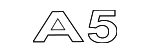 8W6853741T94 - Body: Nameplate for Audi: A5 Quattro, A5 Sportback Image