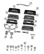 68600049AA - Exterior Ornamentation: Radiator Grille for Mopar Image