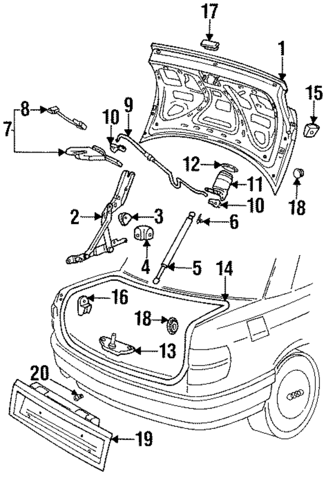 8G0827023G - Body: Lid for Audi Image
