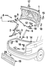 8G0827023G - Body: Lid for Audi: Cabriolet Image