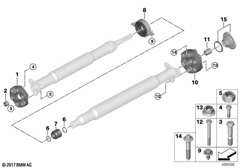 Prop Shaft, Single Components for 2018 BMW M850iX #0