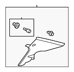 84131TA5A01ZA - Body: Interior Quarter Panel Trim Panel for Honda: Accord Image