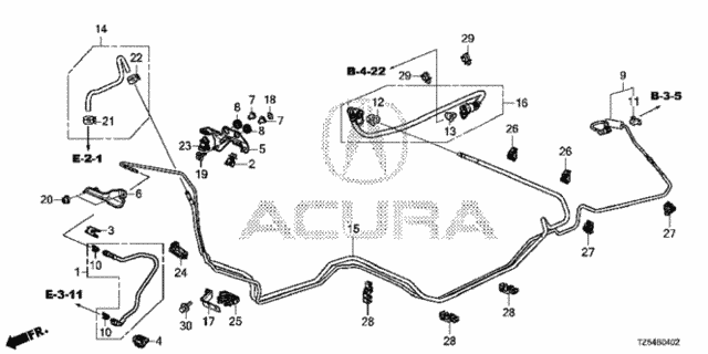 Fuel Pipe (3.0L) for 2017 Acura MDX #0
