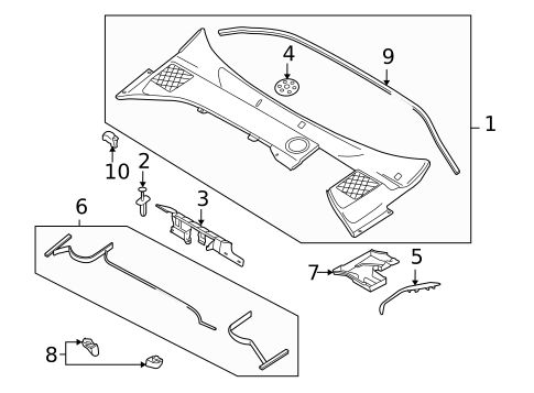 Cowl for 2008 Volvo XC70 #0