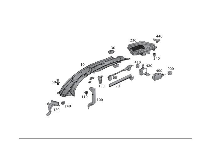 990789264 - Heating and Ventilation: Expansion Rivet for Mercedes-Benz Image