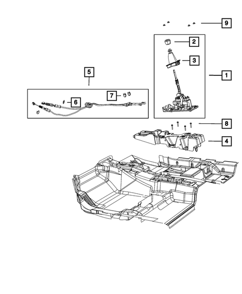 Gearshift Controls and Related Parts for 2013 Dodge Journey #0