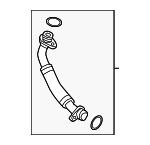 6L145735J - Engine: Oil Outlet Tube for Audi Image