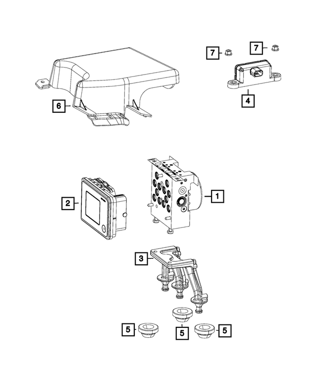 4779281AA - Electrical: Grommet for Mopar Image
