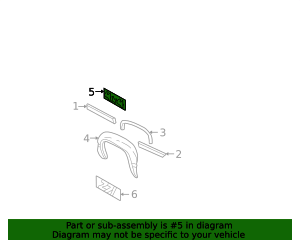 Pickup Box Side Rear Decal 15552356 GM | GMPartsDirect.com