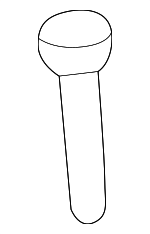 12531779 - Body: Headrest Guide for Buick: Rendezvous, Terraza | Chevrolet: Uplander, Venture | Oldsmobile: Silhouette | Pontiac: Aztek, Montana, Trans Sport | Saturn: Relay Image