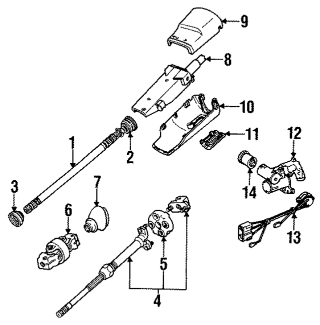 32311156068 - Steering: Shaft for BMW Image