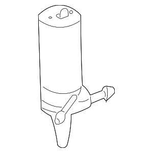 333955651 - : Windshield Washer Pump for Volkswagen: Corrado, EuroVan, Golf, Passat Image