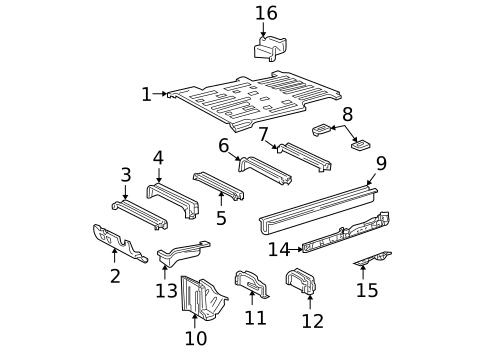 Floor & Rails for 2005 Ford Freestar #0